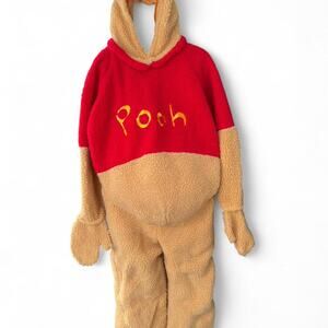 Vintage 90s Disney Store Winnie The Pooh Adult Onesie Costume L